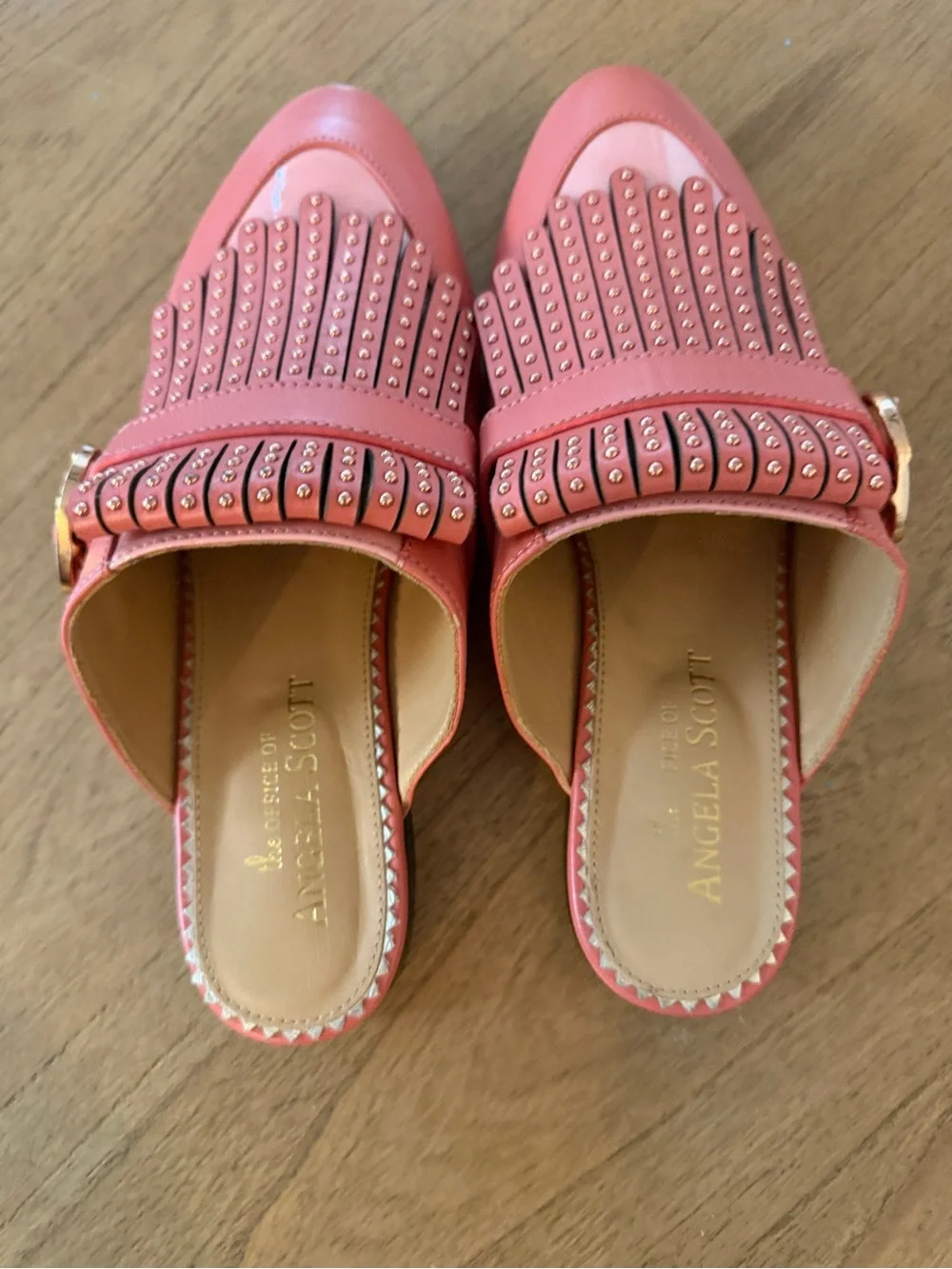 The Office of Angela Scott Ms. Felicity Kiltie Mule in Pink Lemonade